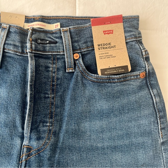 Levi’s Wedgie Straight Women Jeans Size 27 NWT - Picture 6 of 11